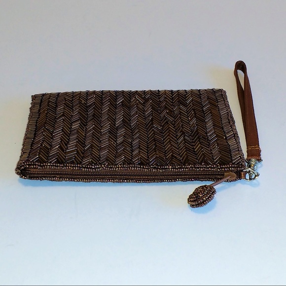 Bronze Beaded Wristlet - Picture 3 of 5